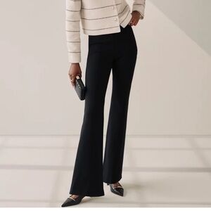Ann Taylor Black Flare Trousers